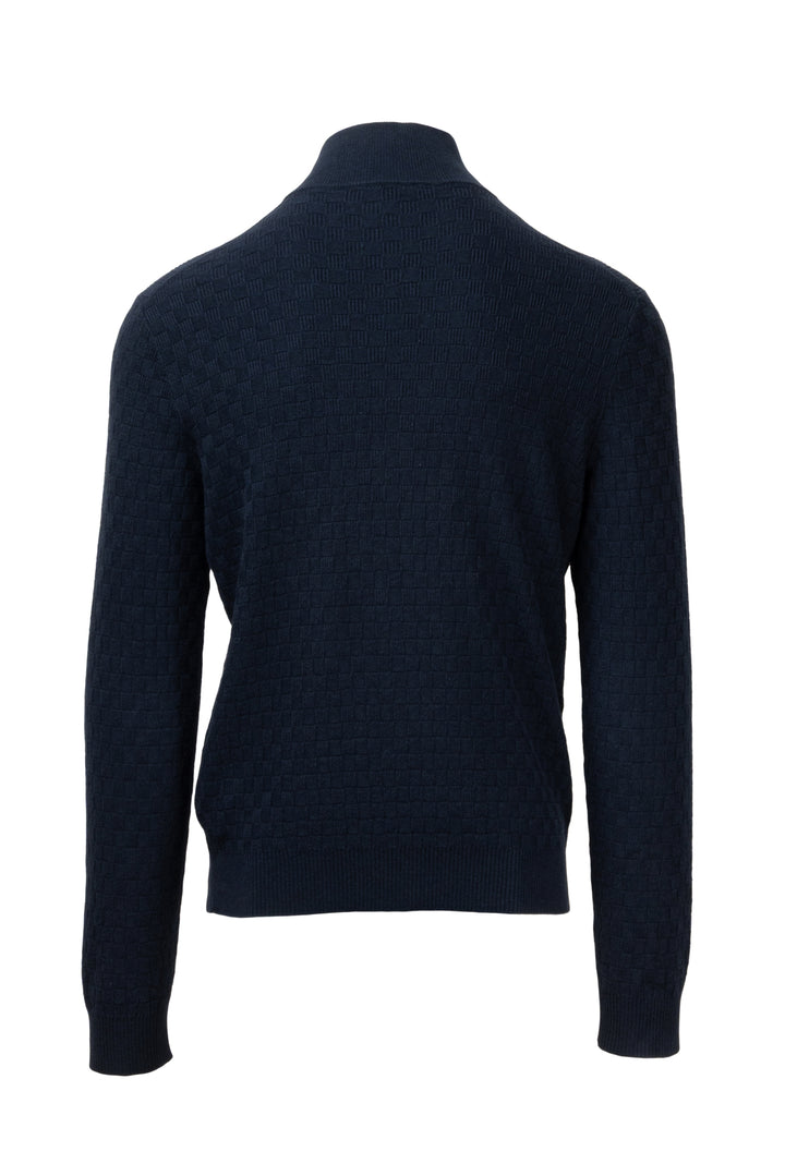 Louis Vuitton Size L Men's Damier Signature Zip-Through Cardigan