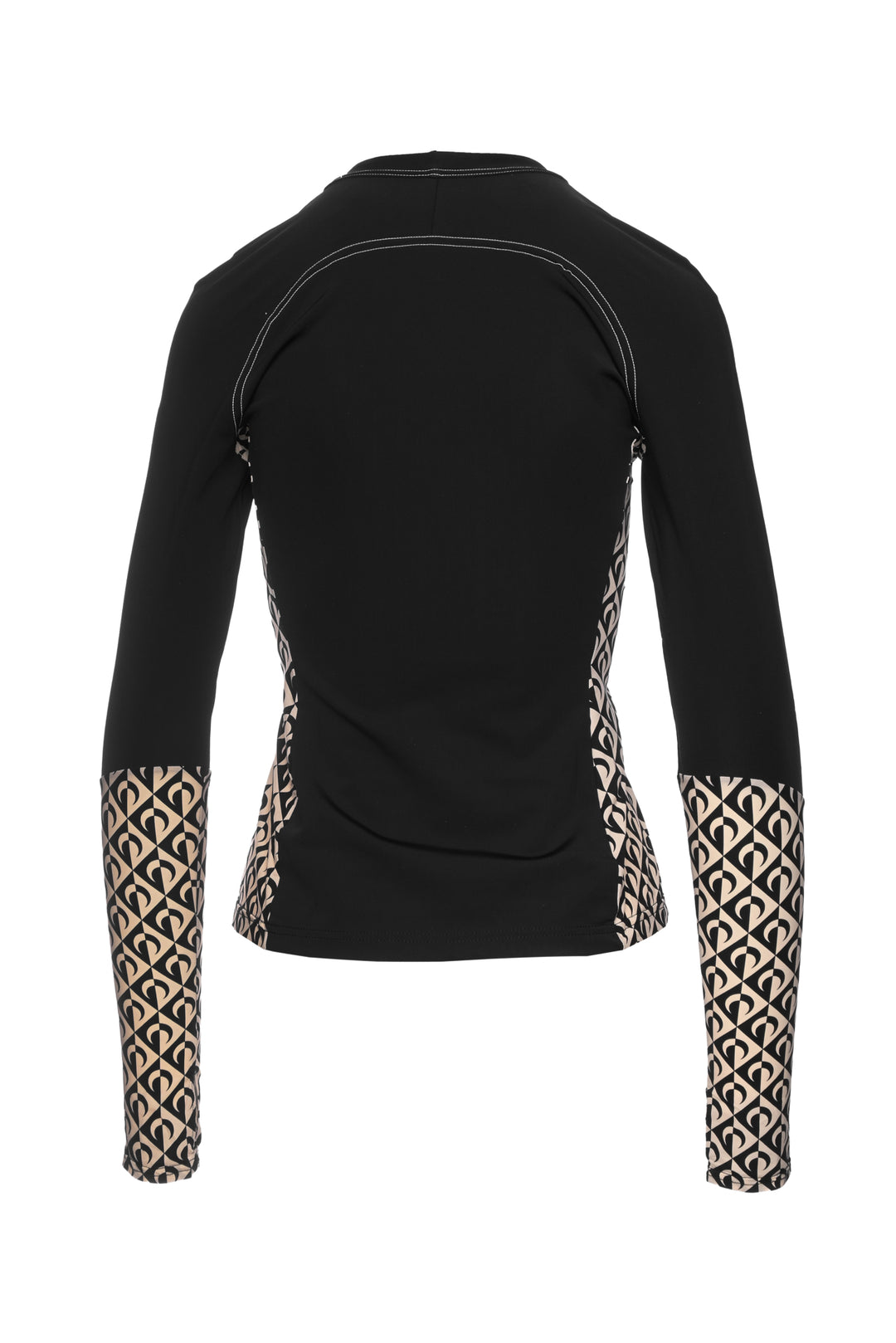 Marine Serre Size M Second Skin Pattern Long Sleeve Top