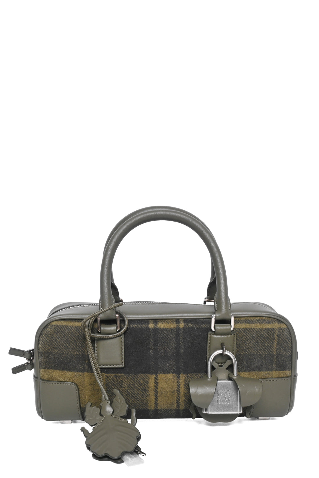 Loewe 2025 Amazona 23 Tartan Shoulder Bag