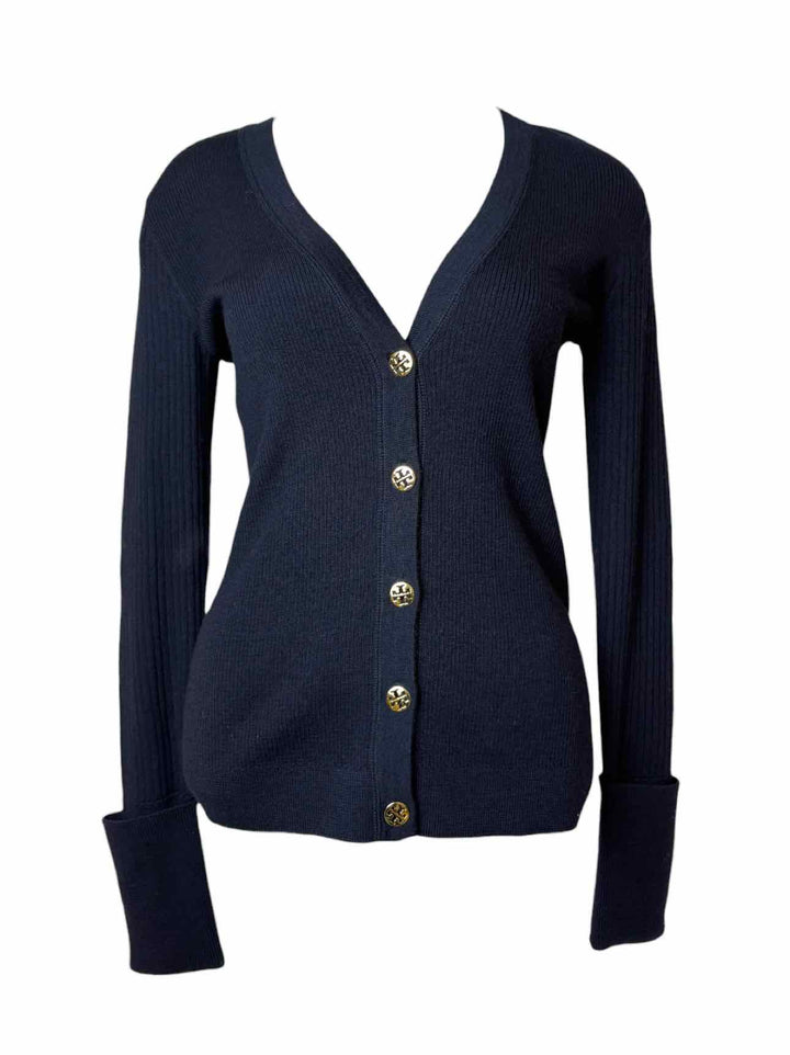 Tory Burch Size L Simone Wool Cardigan
