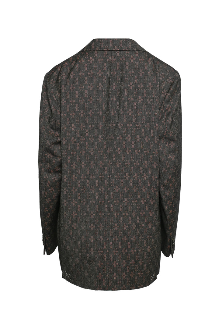 Etro Size 44 Men's Patterned Wool Blend Blazer