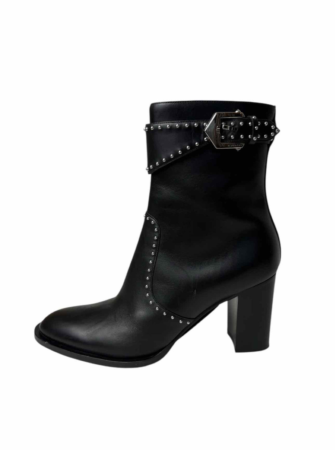 Givenchy Size 39.5 Elegant  Studded Leather Ankle Boots