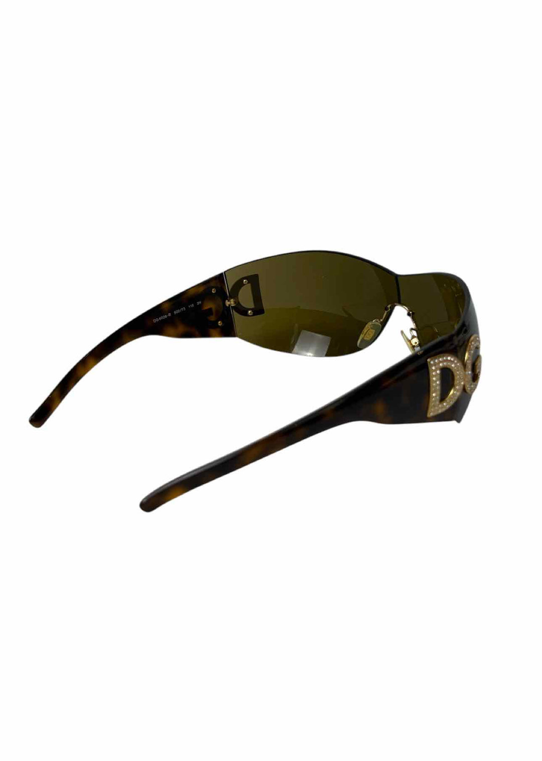 Dolce & Gabbana Crystal Logo Shield Sunglasses Eyewear
