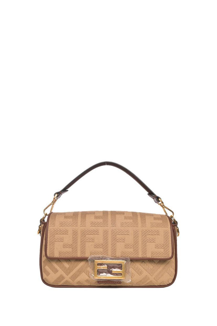 Fendi Sardinian Jacquard Vitello FF Baguette Bag