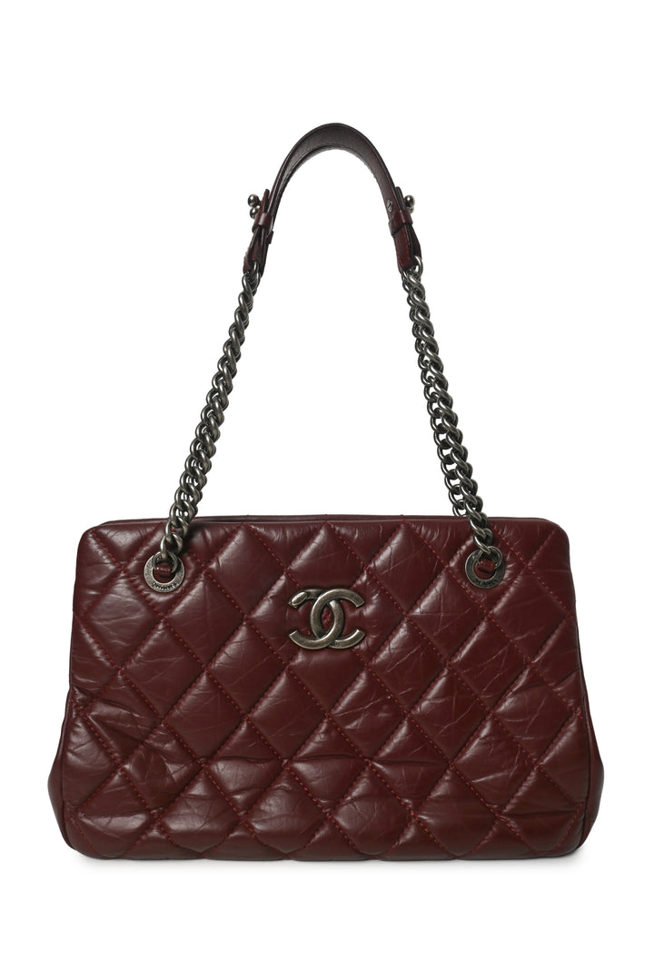 Chanel 2012-2013 Quilted CC Crown Tote