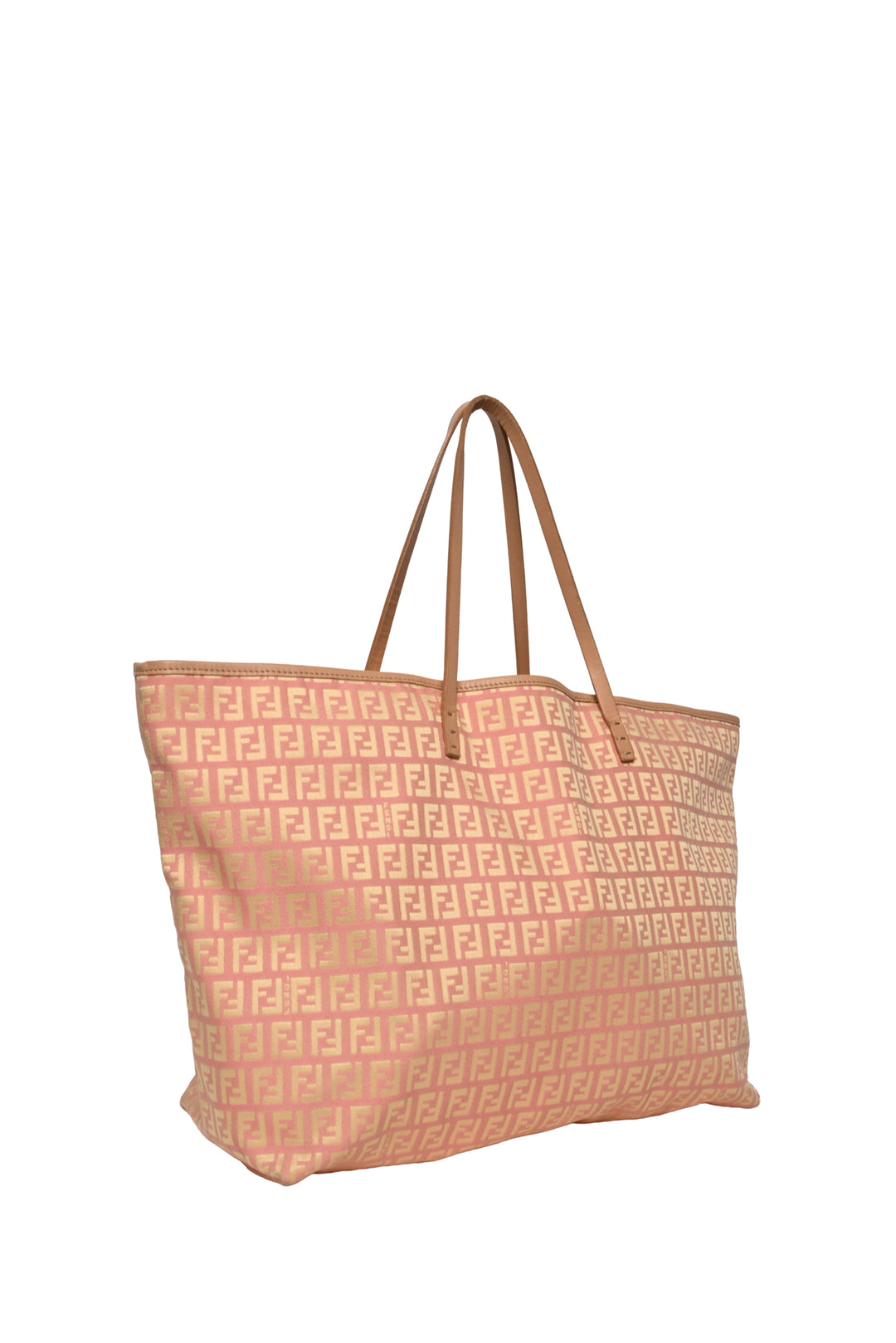 Fendi Fendi Pink Zucchino Fabric Tote
