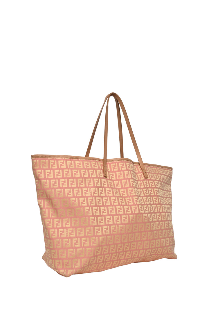 Fendi Fendi Pink Zucchino Fabric Tote