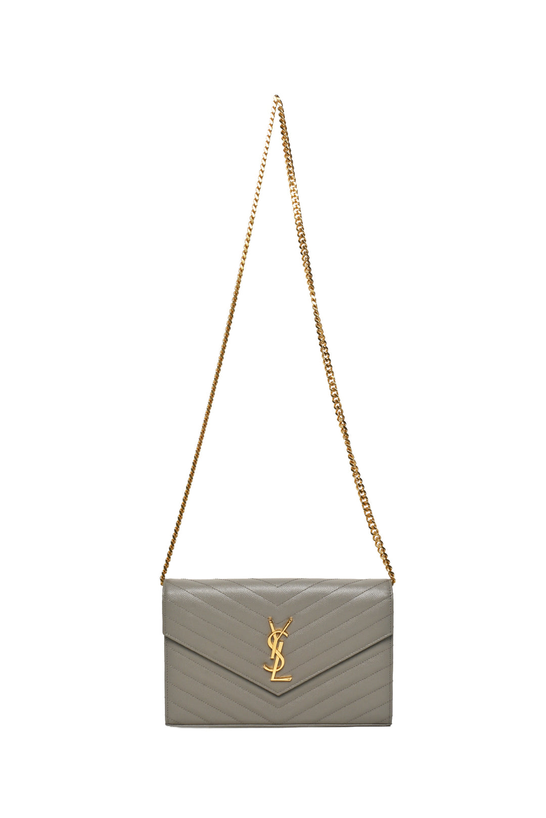 Saint Laurent 2016 Cassandre Matelasse Chain Wallet