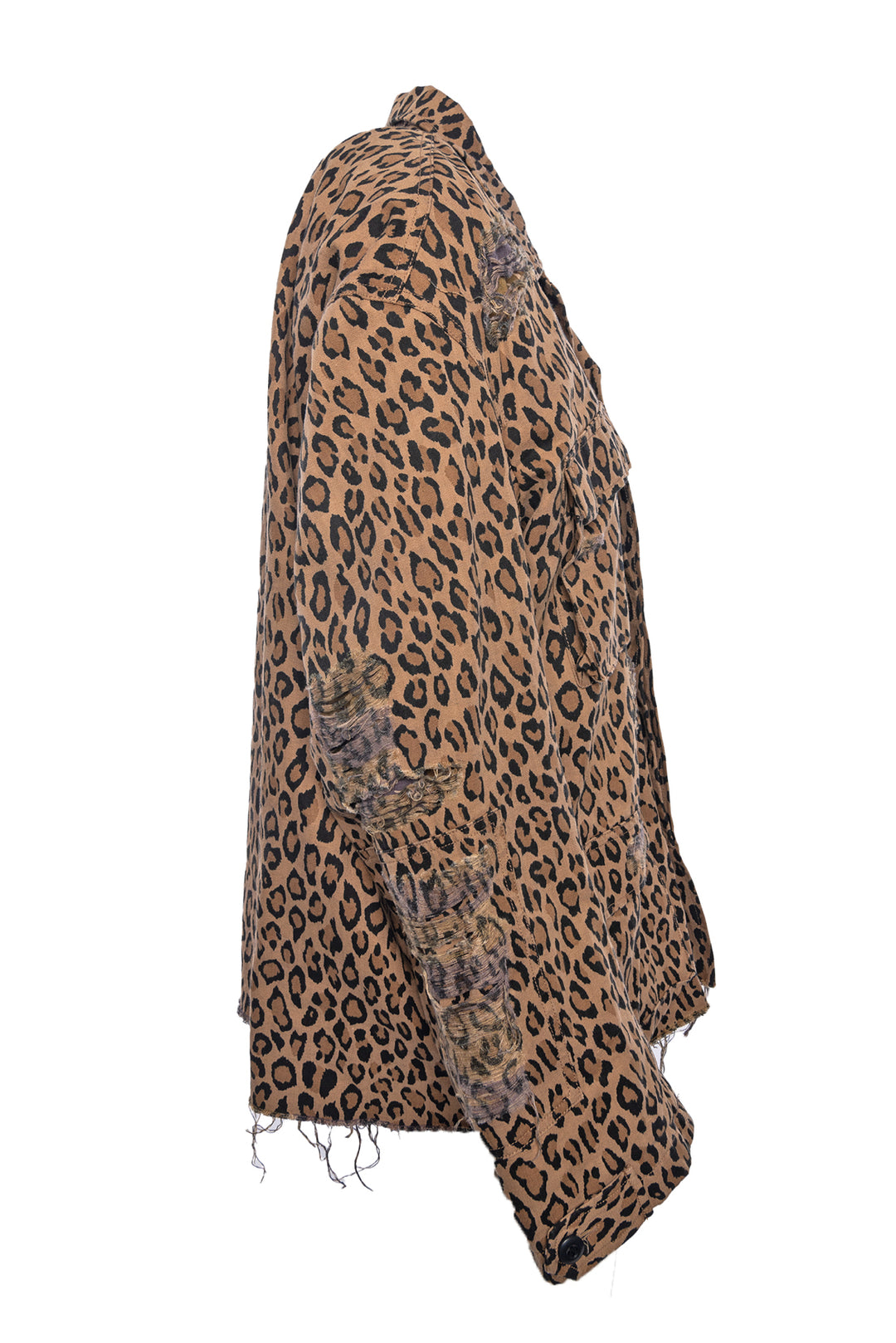 R13 Size M Shredded Leopard Abu Jacket