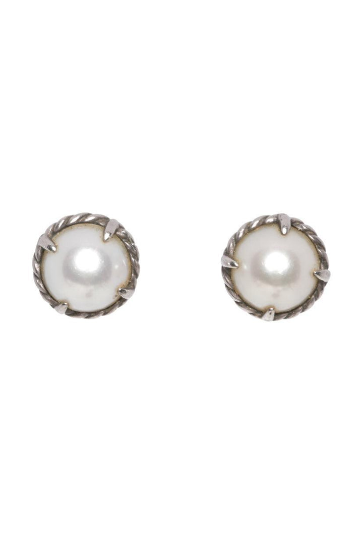 David Yurman Pearl Stud Earrings