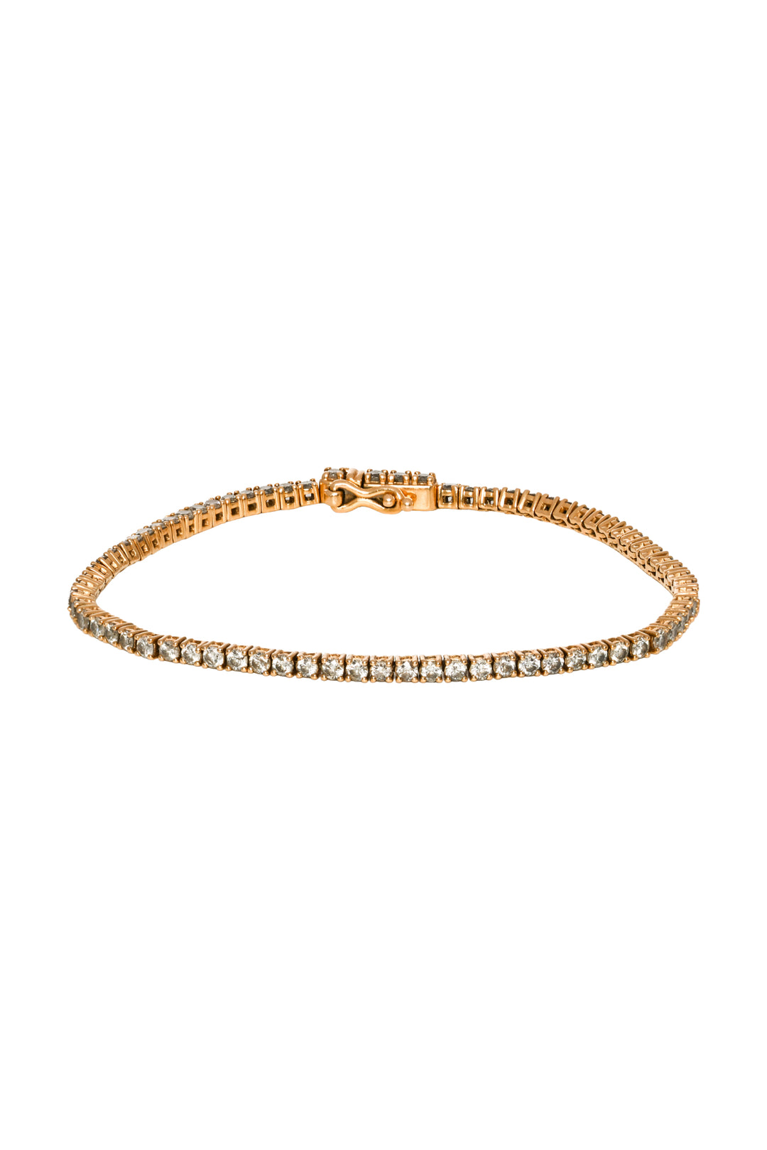 Mejuri 14K Yellow Gold Diamond Tennis Bracelet