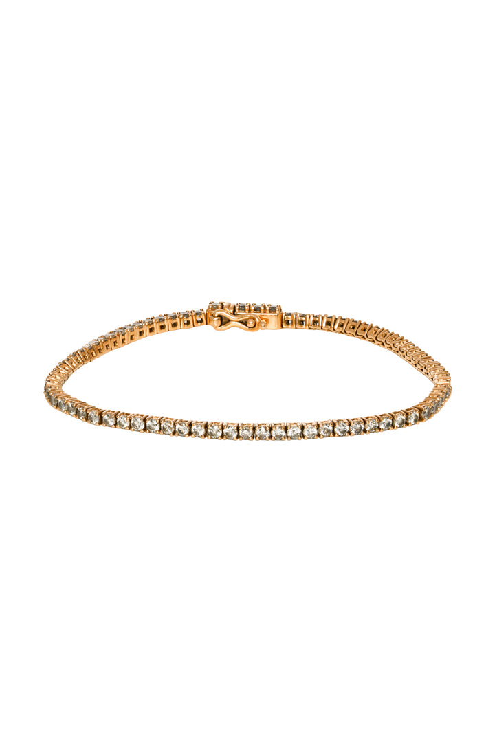Mejuri 14K Yellow Gold Diamond Tennis Bracelet