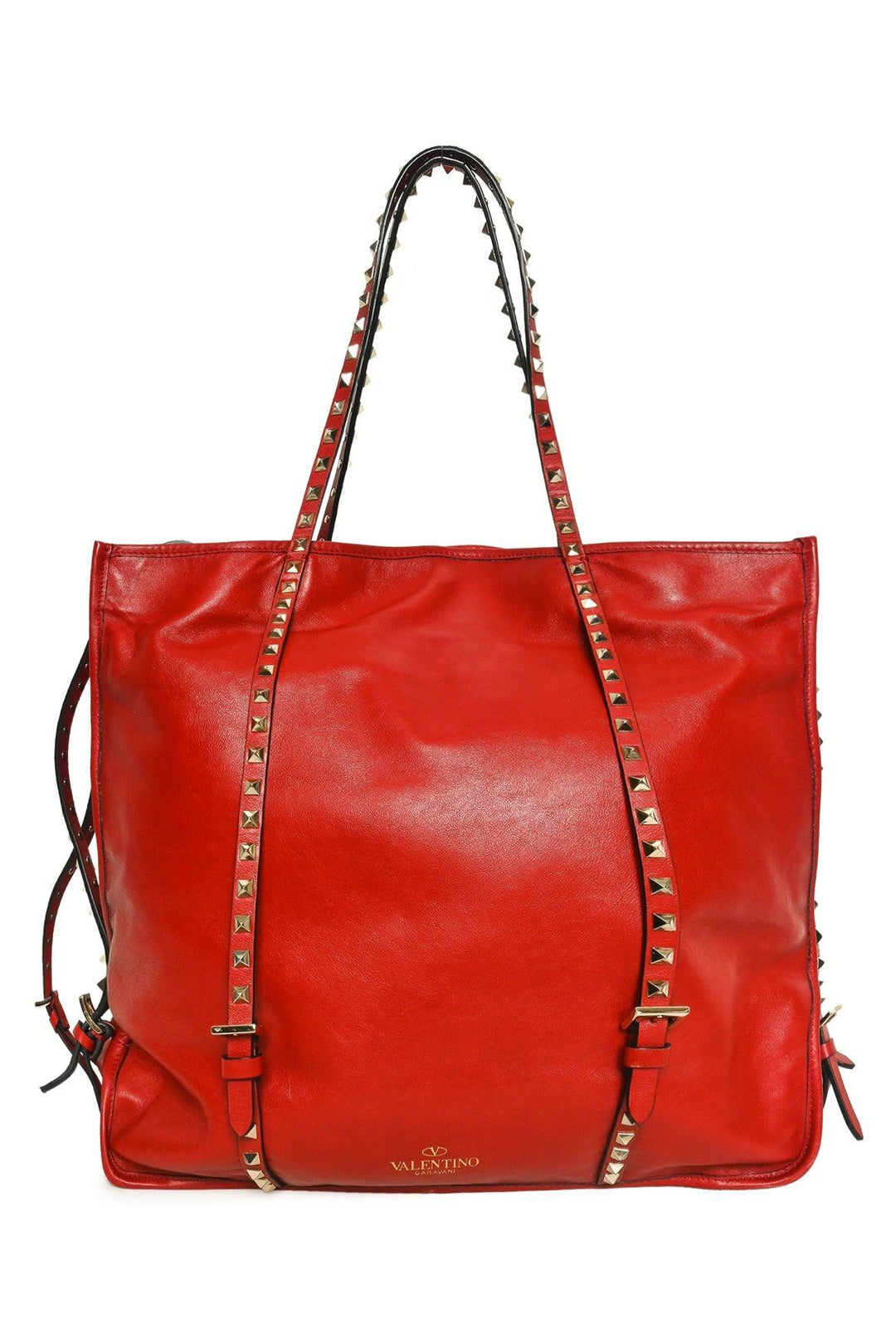 Valentino Vitello Rockstud Shopper Tote