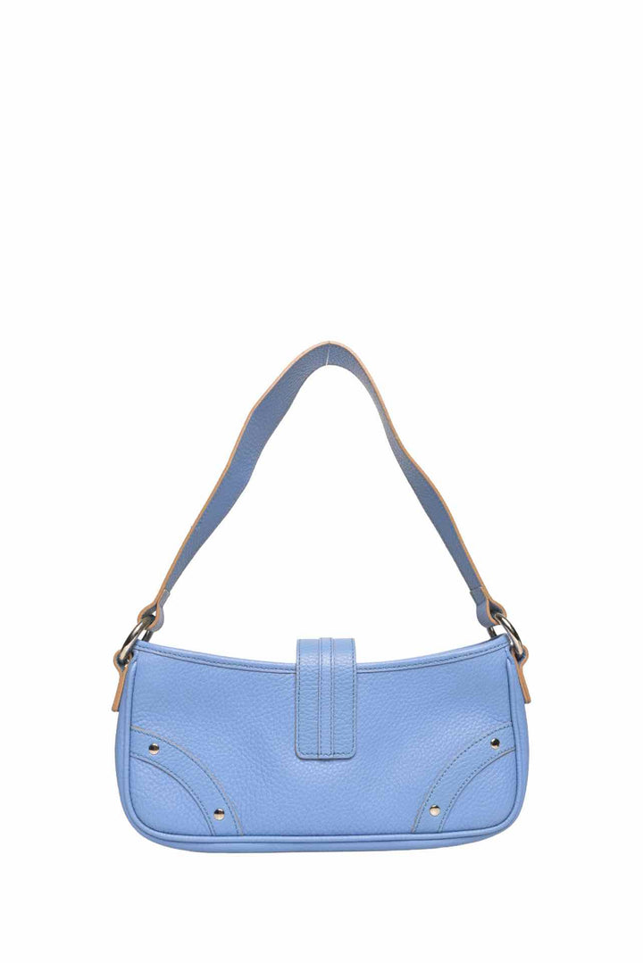 Burberry Pebbled Leather Shoulder Bag