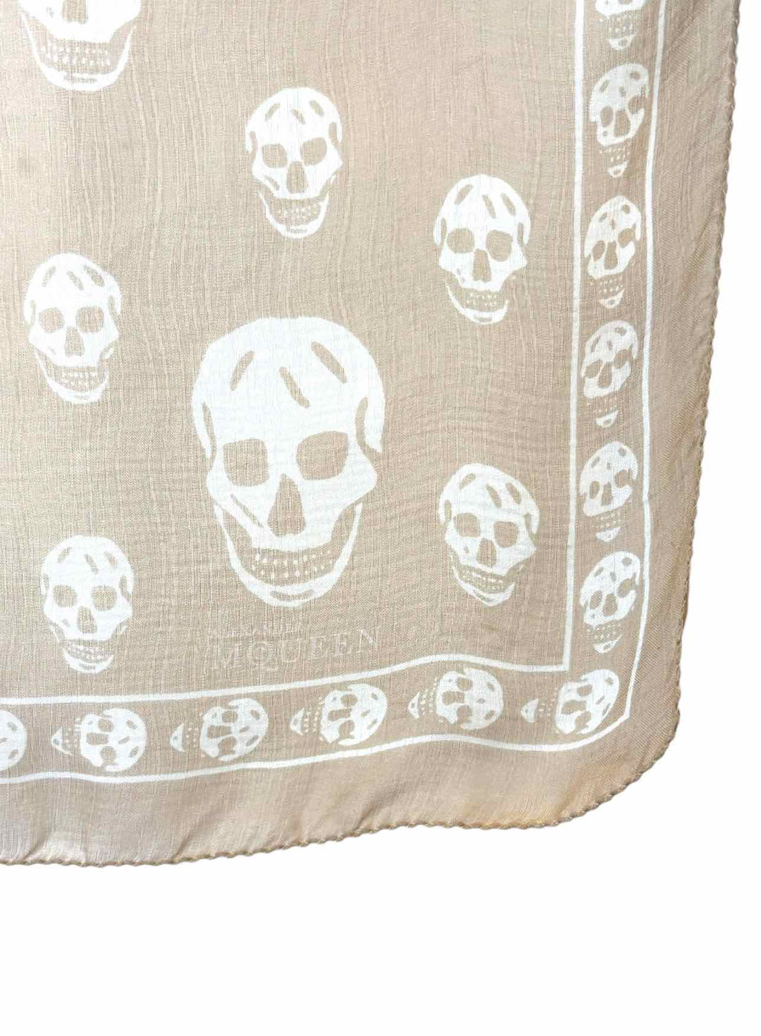 Alexander Mcqueen Silk Skull Pattern Scarf