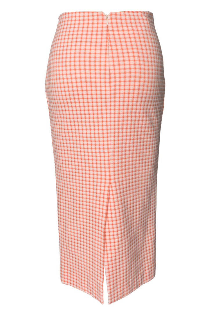 Miu Miu Size 40 2021 High Rise Gingham Pencil Skirt