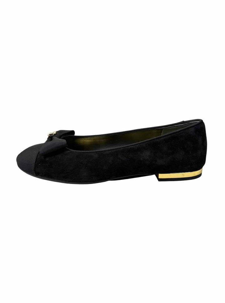 Chanel Size 38.5 Suede/Grosgain Ballet Flats