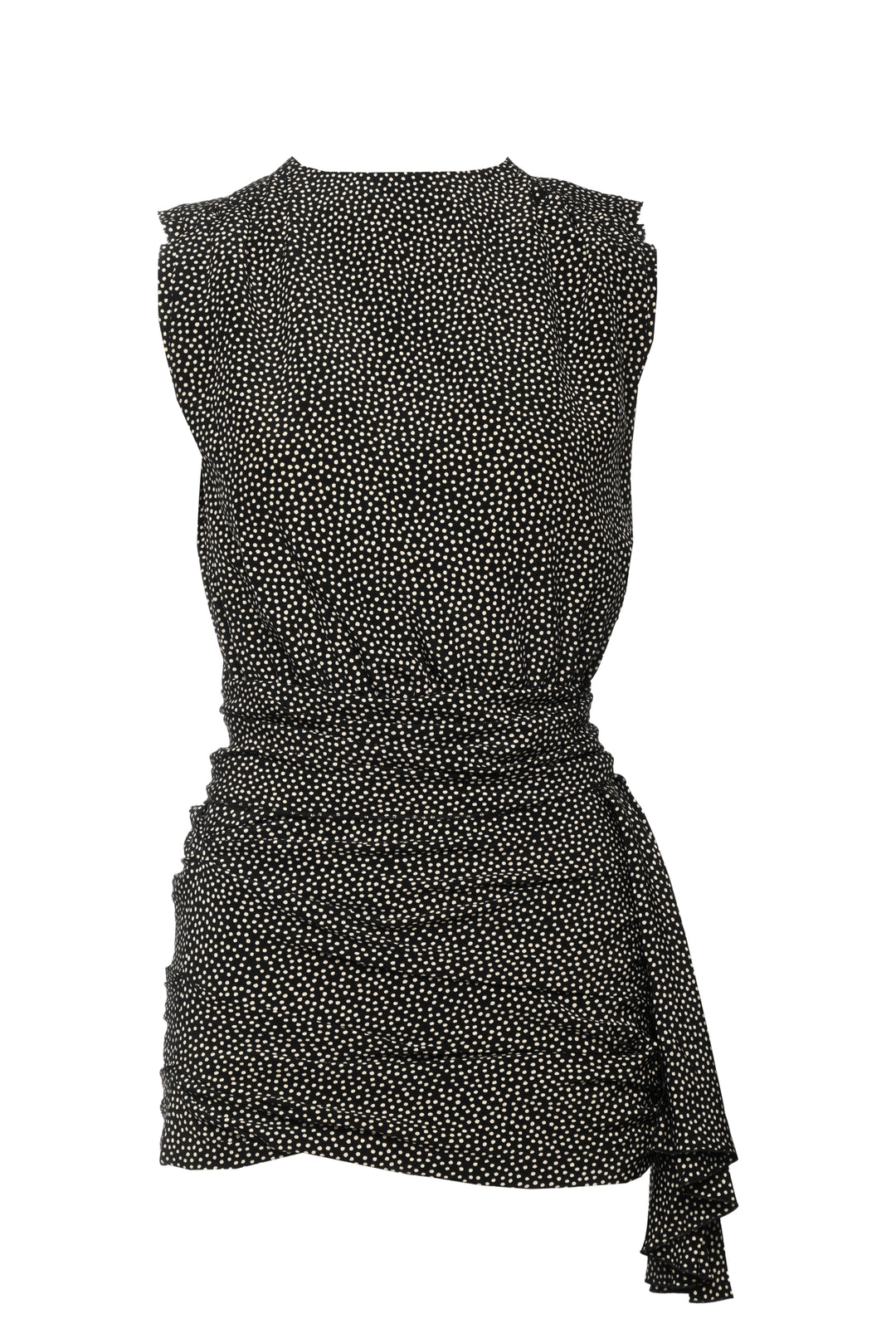 Saint Laurent Size 36 2017 Silk Polka Dot Mini Dress