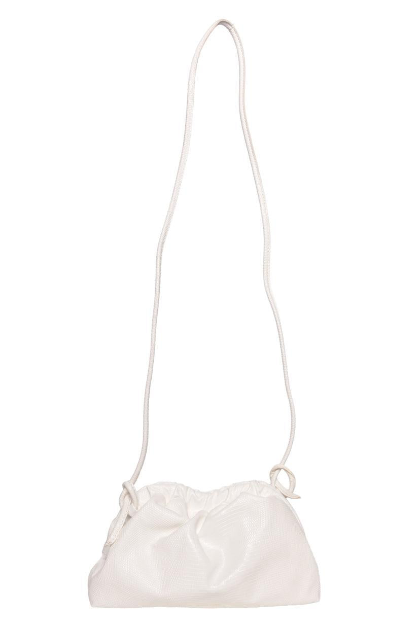 Mansur Gavriel Embossed Patent Mini Cloud Clutch Crossbody
