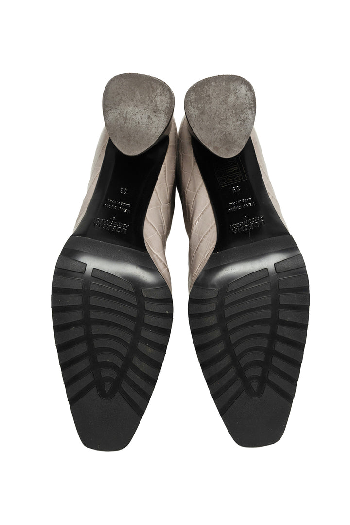 Lorena Antoniazzi Size 39 Croc Embossed Knee High Boots