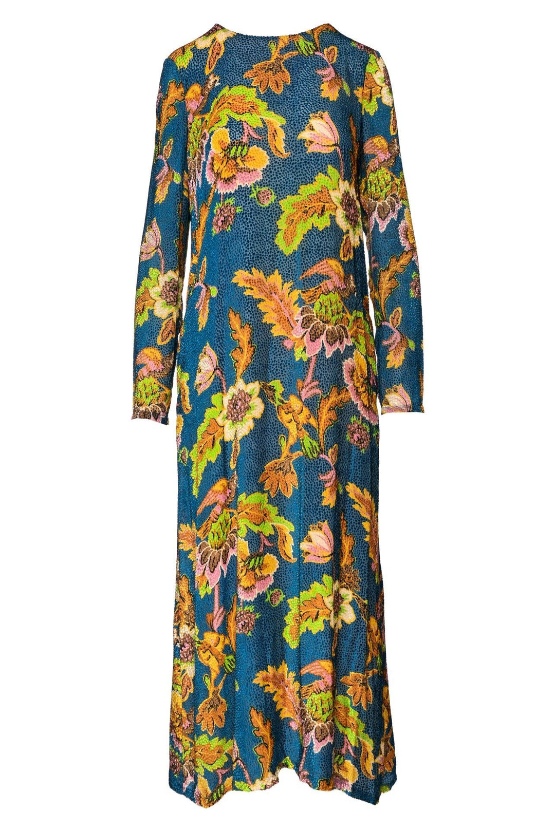 La Double J Size M Floral Velvet Swing Maxi Dress