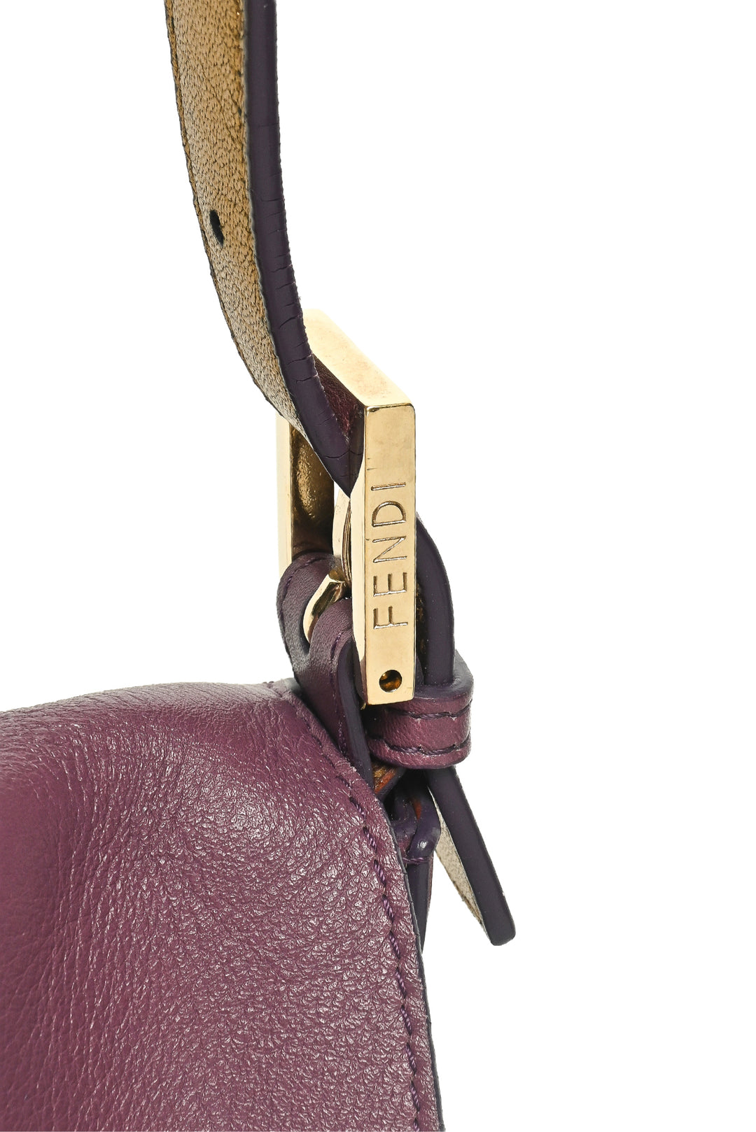 Fendi Studded Baguette Shoulder Bag