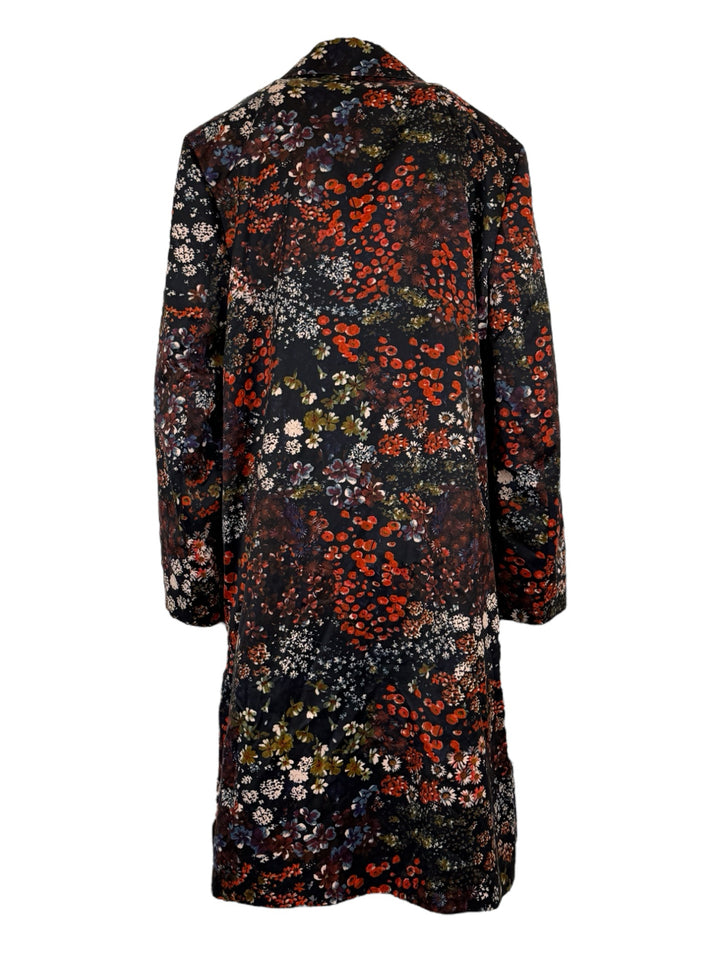 Dries Van Noten Size 38 Floral Midi Coat