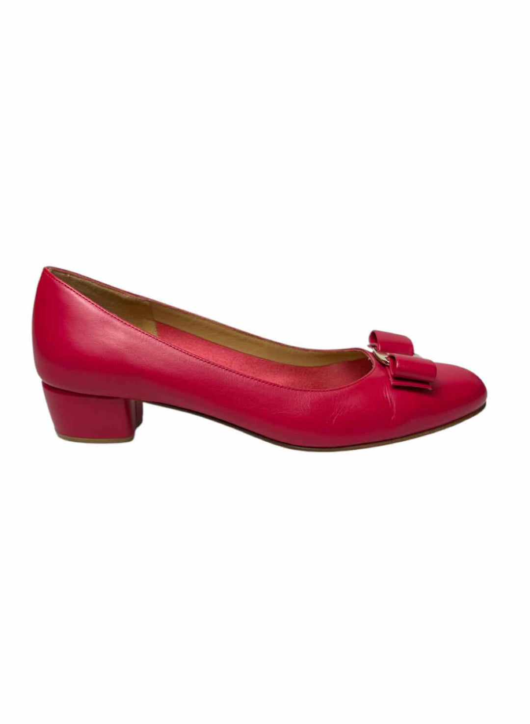 Ferragamo Size 8 Vara Leather Pumps