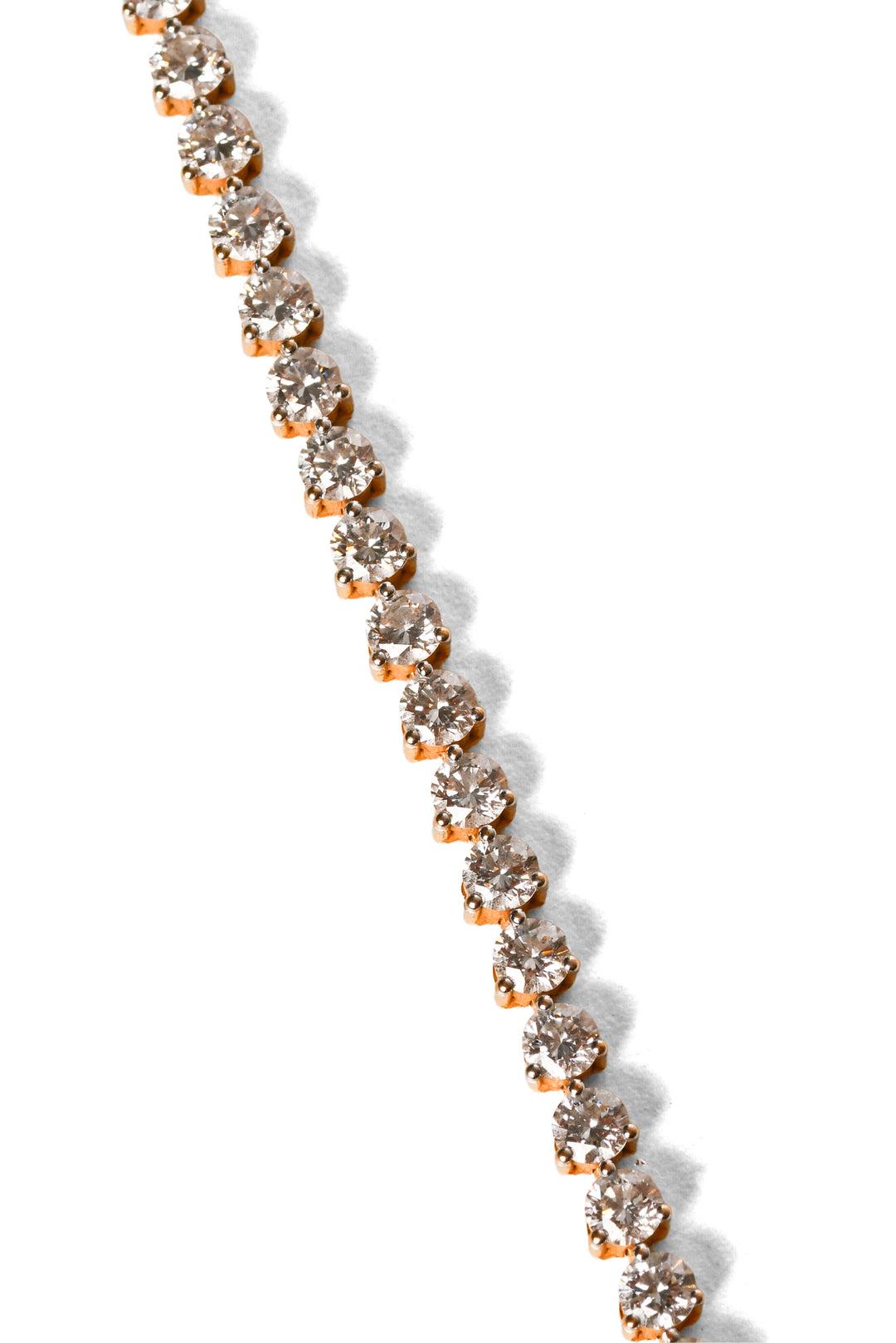 18k Yellow Gold Diamond Tennis Bracelet