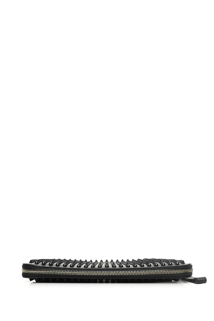 Christian Louboutin Leather Spiked Clutch Wristlet