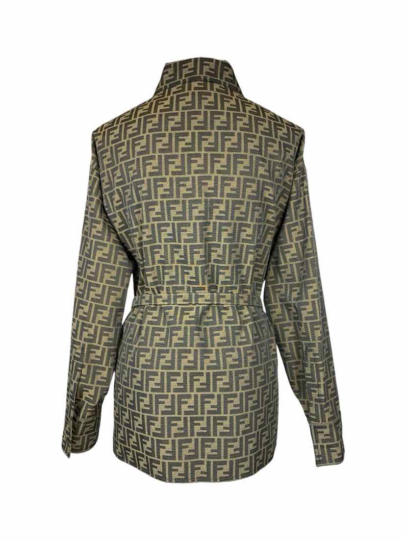 Fendi Size 42 Go-To Belted Jacket