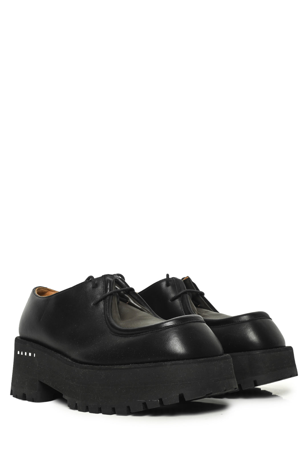 Marni Size 37 Lug Sole Platform Derby Loafers