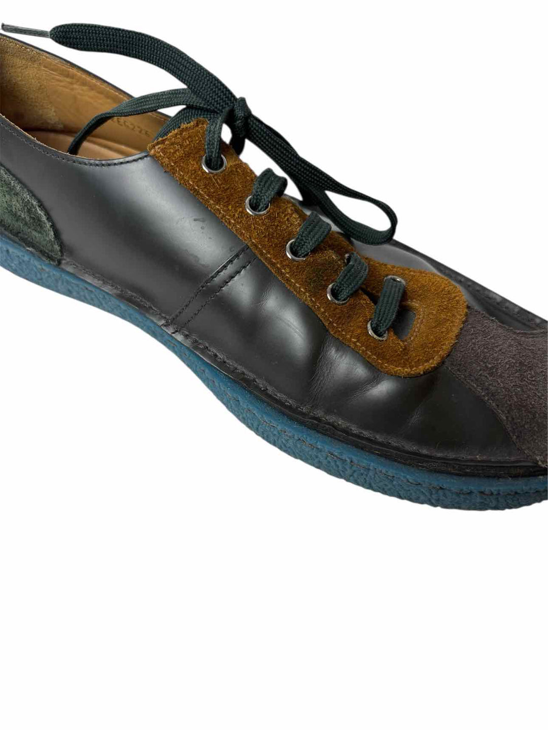 Prada Size 10 Men's Nevada Anthracite Tabac Sneakers