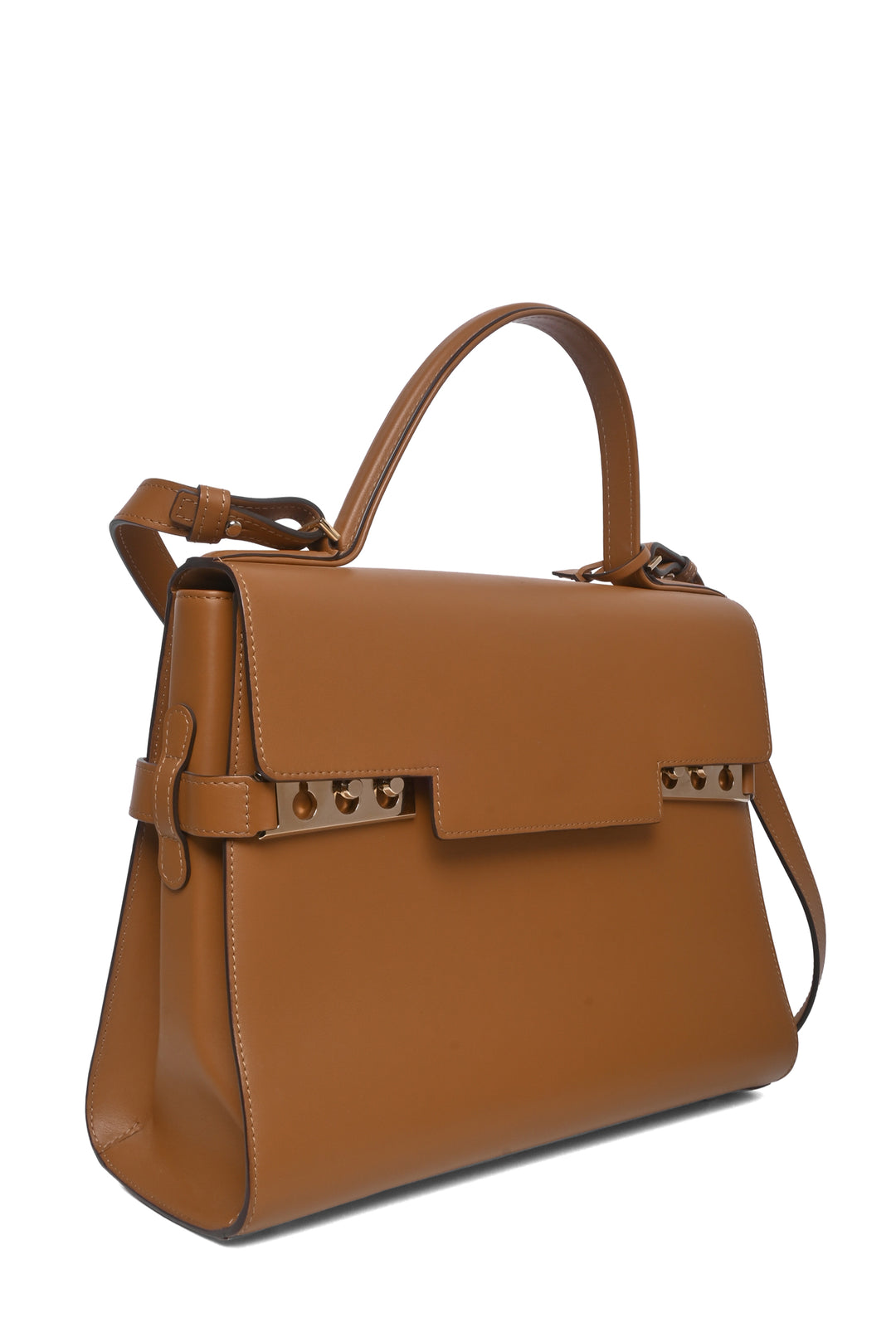 Delvaux Leather Tempete GM Shoulder Bag