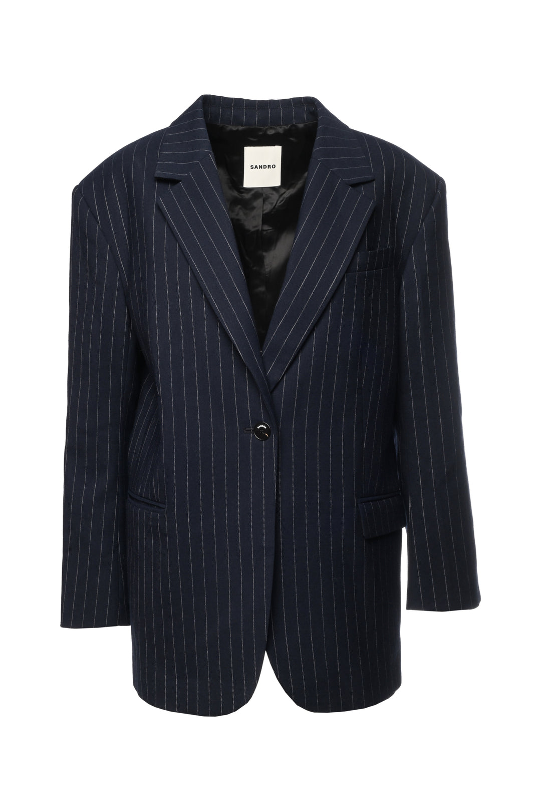 Sandro Size 8 Pinstripe Oversize Blazer