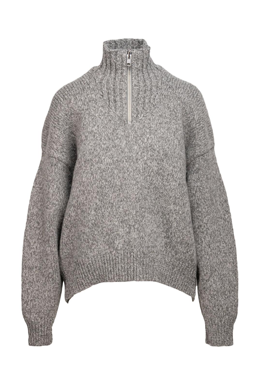 Alexander Wang Size M Quarter Zip Wool Sweater