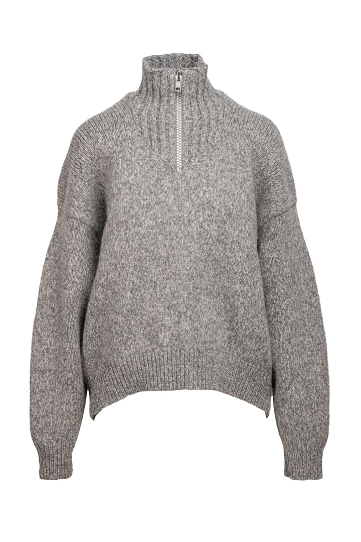 Alexander Wang Size M Quarter Zip Wool Sweater