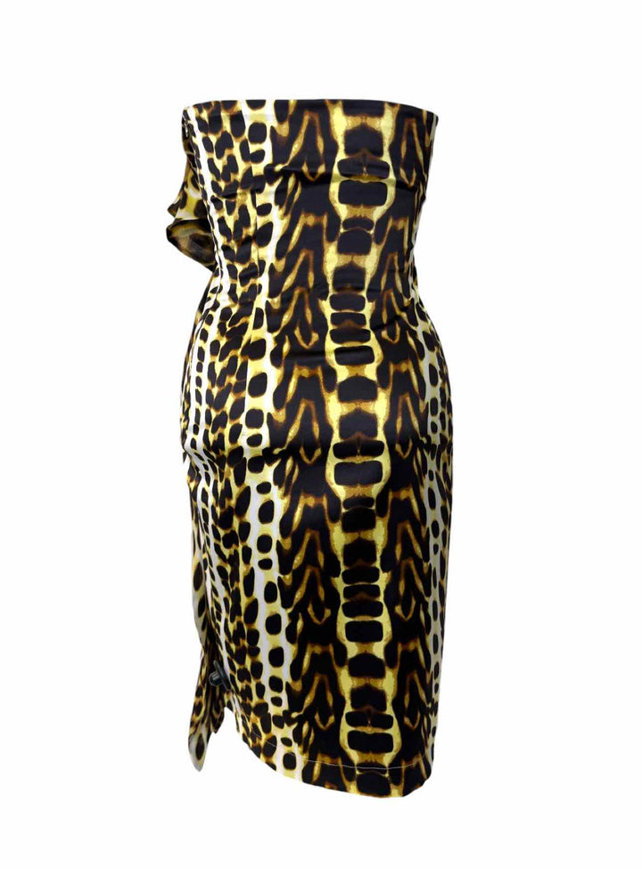 Just Cavalli Size 42 Silk Animal Print  Dress