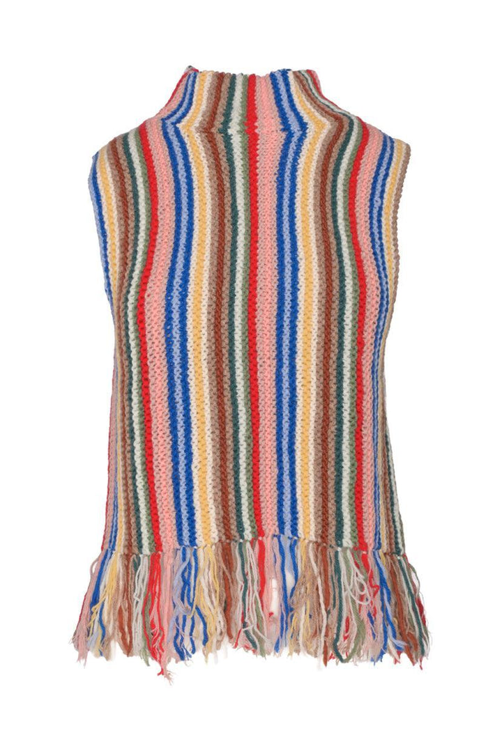 Sea New York Size M Olina Ombre Knit Turtle Neck Sleeveless Sweater