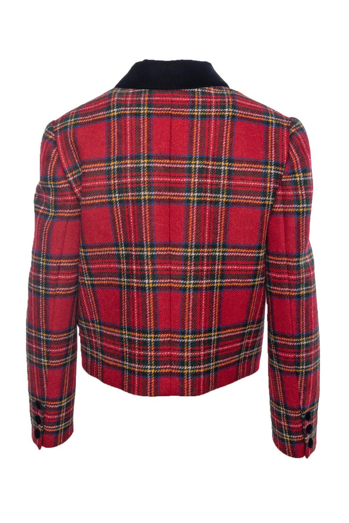 Miu Miu Size 38 Plaid Cropped Jacket