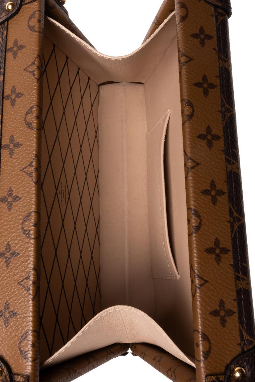 Louis Vuitton 2018 Monogram Reverse Canvas Petite Malle Crossbody