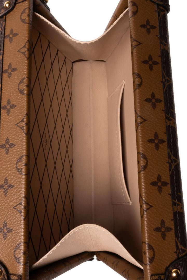 Louis Vuitton 2018 Monogram Reverse Canvas Petite Malle Crossbody