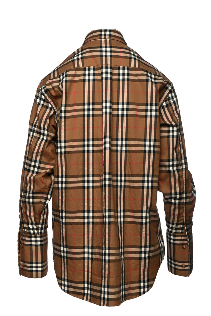 Burberry Size 2 Check Cotton Shirt