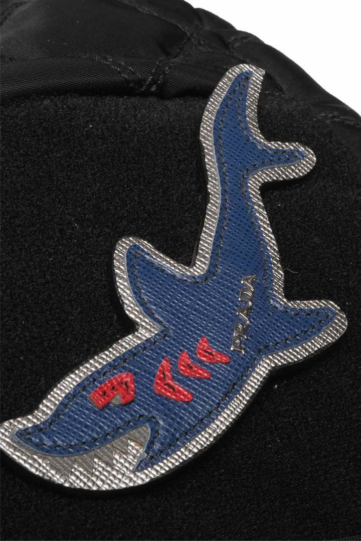 Prada Patch Embellished Quilted Nylon BackPack