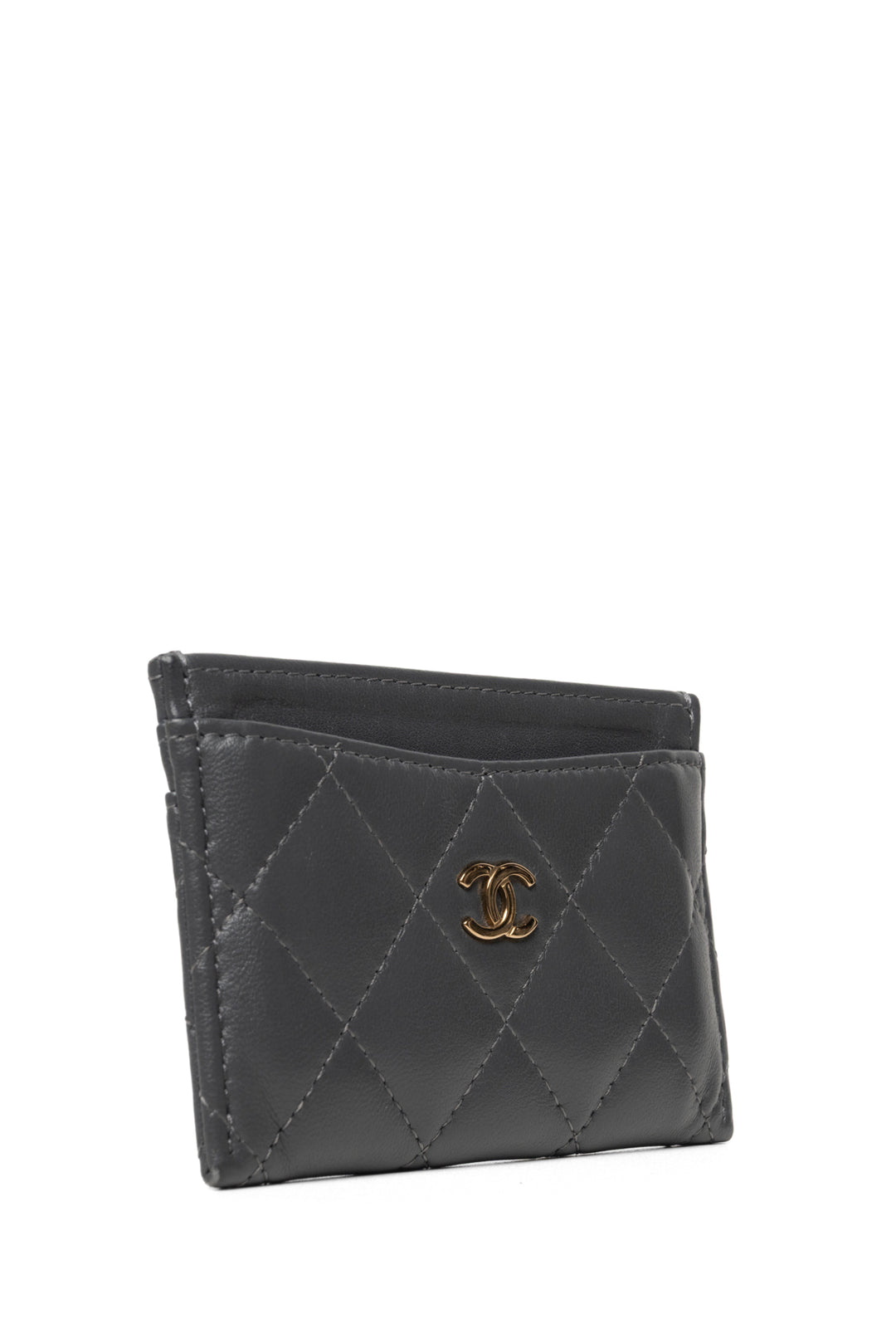 Chanel Calfskin CC Card Holder Wallet