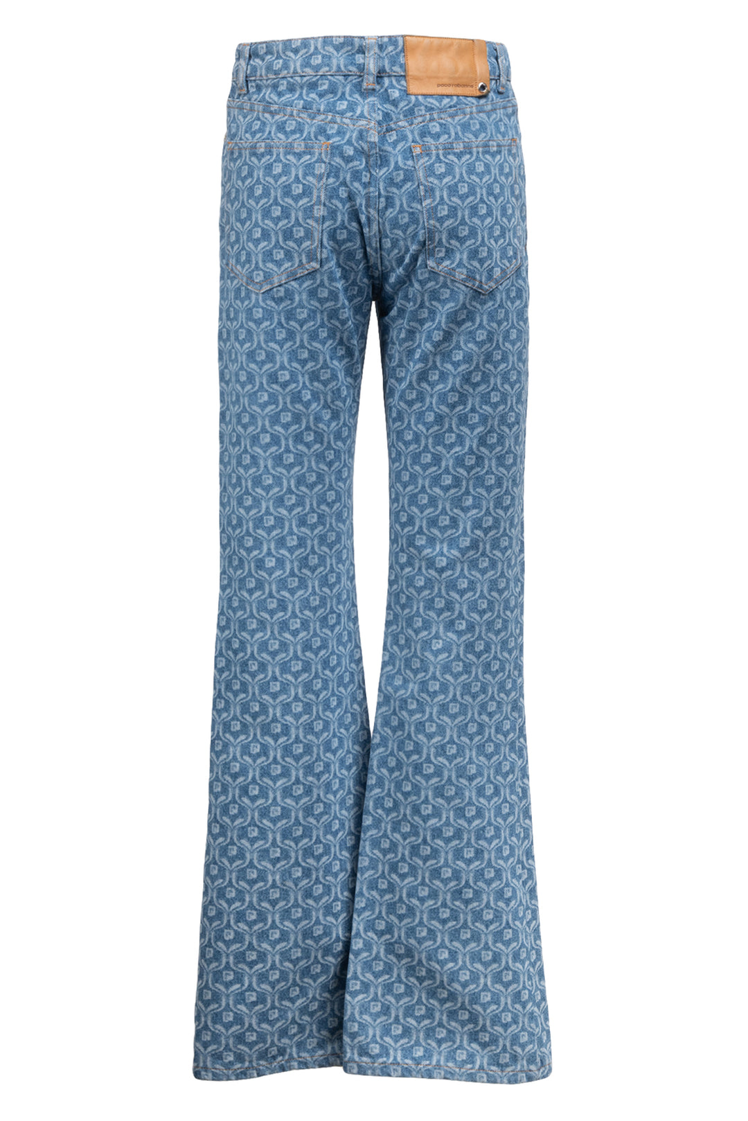 Paco Rabanne Size 36 Blue Motif Jeans