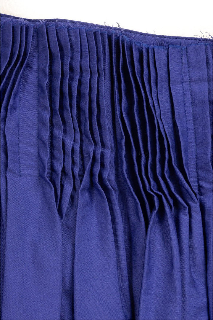 The Row Size 2 Ruth Pleated High Waist Cotton Midi Skirt