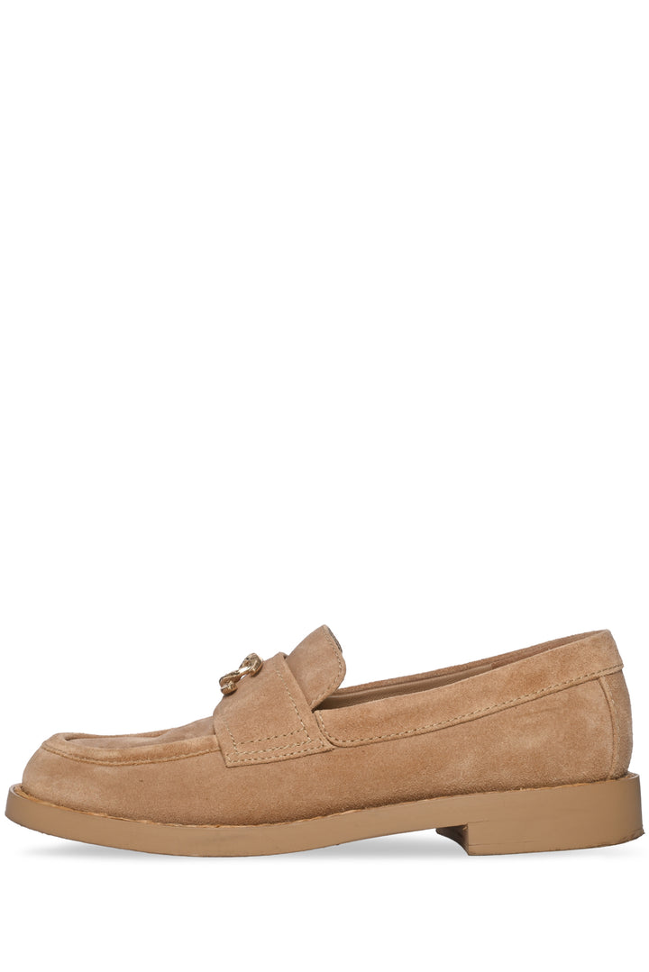 Chanel Size 35.5 Suede CC Loafers