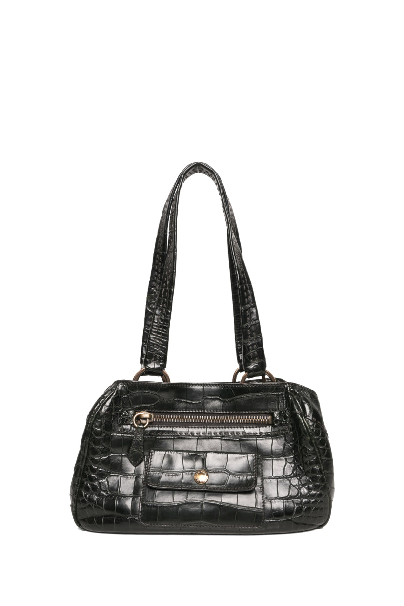 Prada Vintage Crocodile Leather Shoulder Bag