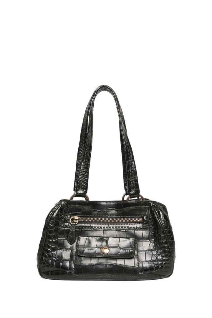 Prada Vintage Crocodile Leather Shoulder Bag